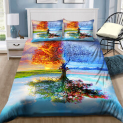 Season Tree Bedding Set Cotton Bed Sheets Spread Comforter Duvet Cover Bedding Sets