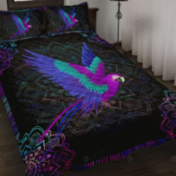 Magic Parrot And Mandala Pattern Quilt Bedding Set Bed Sheets Spread Comforter Duvet Cover Bedding Sets