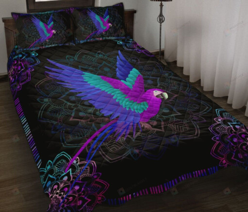 Magic Parrot And Mandala Pattern Quilt Bedding Set Bed Sheets Spread Comforter Duvet Cover Bedding Sets