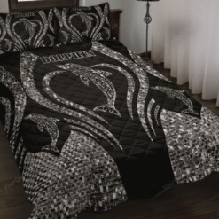 Dolphin Heart Line Style Quilt Bedding Set