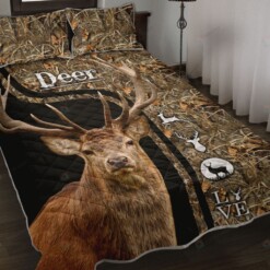 Deer Dust Love Quilt Bedding Set