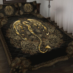 Dragon Mandala Quilt Bedding Set