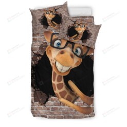 Giraffe Brick Wall Bedding Set Cotton Bed Sheets Spread Comforter Duvet Cover Bedding Sets