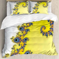 Fractal Cotton Bed Sheets Spread Comforter Duvet Cover Bedding Sets