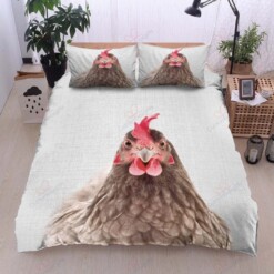 Rooster Cotton Bed Sheets Spread Comforter Duvet Cover Bedding Sets