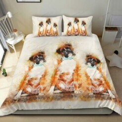 Boxer Cotton Bed Sheets Spread Comforter Duvet Cover Bedding Sets