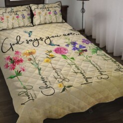 God Says You Are Quilt Bedding Set