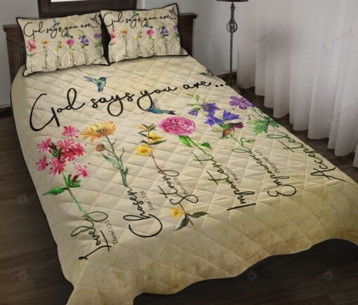 God Says You Are Quilt Bedding Set