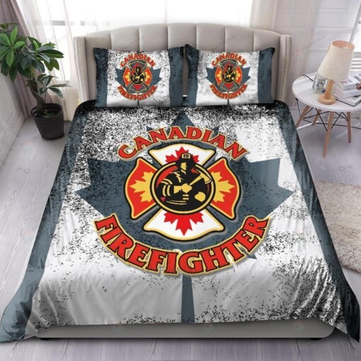 Canadian Firefighter Bedding Set Bed Sheets Spread Comforter Duvet Cover Bedding Sets