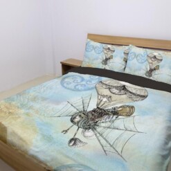 Steampunk Cotton Bed Sheets Spread Comforter Duvet Cover Bedding Sets