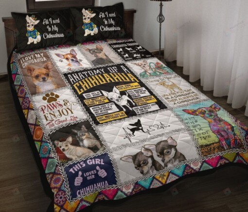 Chihuahua Quilt Bedding Set