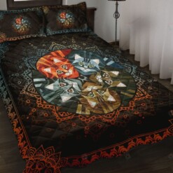 Cat Quilt Bedding Set