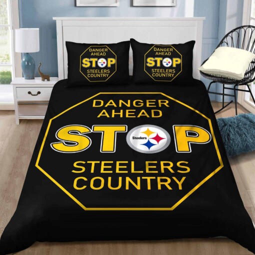 Pittsburgh Steelers Bedding Set Sleepy (Duvet Cover & Pillow Cases)