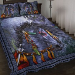 Horse - Tribal Knight Quilt Bedding Set
