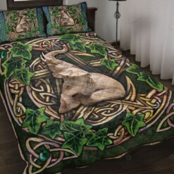 Elephant Cletic Pentacle Pentagram Quilt Bedding Set