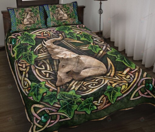 Elephant Cletic Pentacle Pentagram Quilt Bedding Set