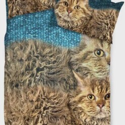 Amazing Selkirk Rex Cat Print Bedding Set Bed Sheets Spread Comforter Duvet Cover Bedding Sets