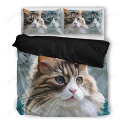 Cat Cotton Bed Sheets Spread Comforter Duvet Cover Bedding Sets