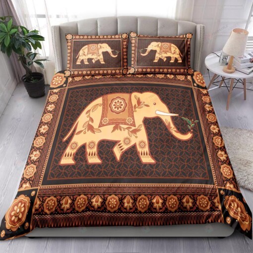 Indian Elephant Bed Sheets Spread Comforter Duvet Cover Bedding Sets