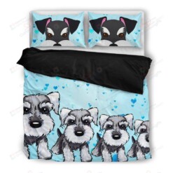 Amazing Miniature Schnauzer Bedding Set (Duvet Cover & Pillow Cases)