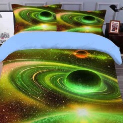 Galaxy Cotton Bed Sheets Spread Comforter Duvet Cover Bedding Sets