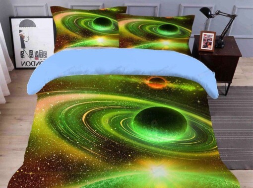 Galaxy Cotton Bed Sheets Spread Comforter Duvet Cover Bedding Sets