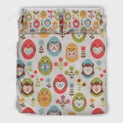 Easter Eggs Pattern Bedding Set (Duvet Cover & Pillow Cases)