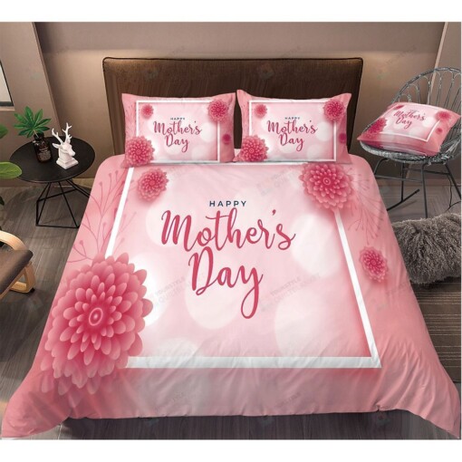 Happy Mother's Day Bedding Set Best Gift For Mom Bed Sheets Spread Comforter Duvet Cover Bedding Sets