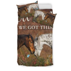 Horse Couple You And Me We Got This Bedding Set Cotton Bed Sheets Spread Comforter Duvet Cover Bedding Sets