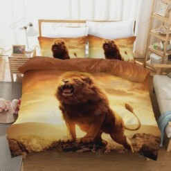Room Decor Lion 3D Bedding Set Duvet Cover Pillowcase