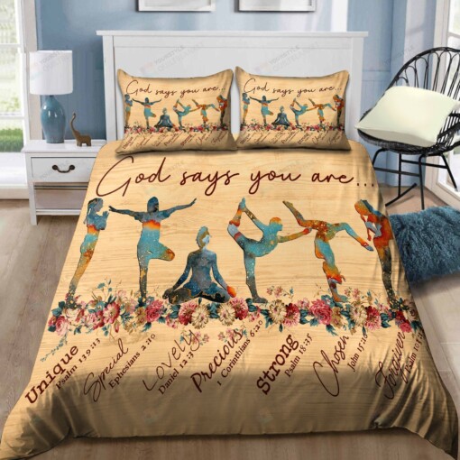 Yoga God Says You Are Unique Bedding Set Cotton Bed Sheets Spread Comforter Duvet Cover Bedding Sets
