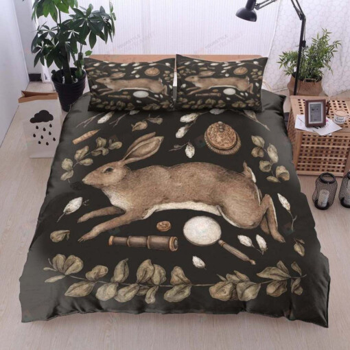 Rabbit Cotton Bed Sheets Spread Comforter Duvet Cover Bedding Sets