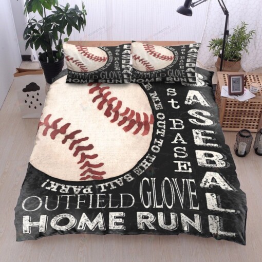 Baseball Cotton Bed Sheets Spread Comforter Duvet Cover Bedding Sets