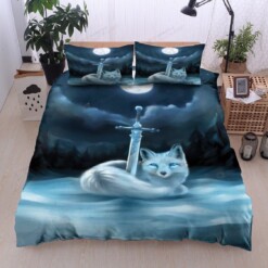 Wolf Cotton Bed Sheets Spread Comforter Duvet Cover Bedding Sets