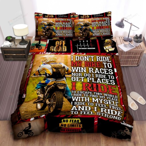 Motocross I Ride Bedding Set Bed Sheets Spread Comforter Duvet Cover Bedding Sets