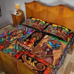 Africa Symbols Quilt Bedding Set