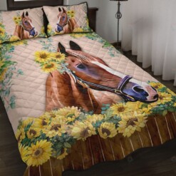 Horse Quilt Bedding Set