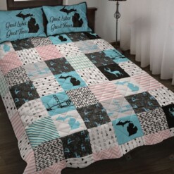 Michigan State Quilt Bedding Set