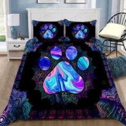 Dog Paw Bed Sheets Duvet Cover Bedding Set