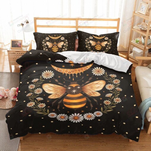 Bee And Daisy Bedding Set Bed Sheets Spread Comforter Duvet Cover Bedding Sets