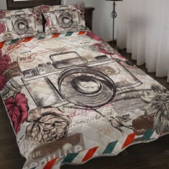 Photography Flower Quilt Bedding Set