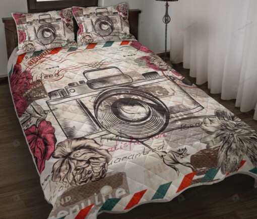 Photography Flower Quilt Bedding Set