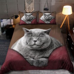 American Short Hair Cat Sleeping Bedding Set Cotton Bed Sheets Spread Comforter Duvet Cover Bedding Sets