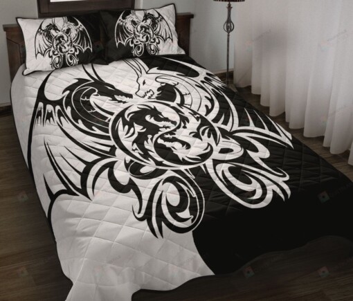 Dragons Vector Quilt Bedding Set