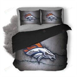 Nfl Denver Broncos Duvet Cover Bedding Set