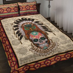 Native Skull Quilt Bedding Set