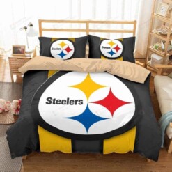 3d Pittsburgh Steelers Duvet Cover Bedding Set