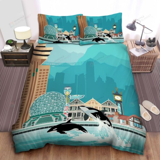 Vancouver Canada Bed Sheets Spread Comforter Duvet Cover Bedding Sets