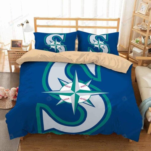 3d Seattle Mariners Duvet Cover Bedding Set