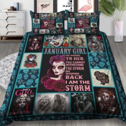 January Sugar Skull Girl The Storm Bedding Set Bt201025